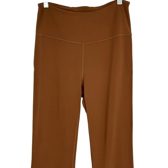 Lululemon Groove Super High Rise Flared Pant Nulu Roasted Brown Size 10 - Picture 2 of 6